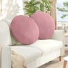 Sėdynių pagalvėlės 2 pcs Rožinė Ø60 x 21 cm Aksomas
