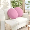 Sėdynių pagalvėlės 2 pcs Rožinė Ø50 x 19 cm audinys
