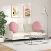 Sėdynių pagalvėlės 2 pcs Rožinė Ø 80 x 29 cm Aksomas
