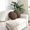 Sėdynių pagalvėlės 2 pcs Ruda Ø40 x 13 cm audinys