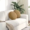 Sėdynių pagalvėlės 2 pcs Ruda Ø 40 x 13 cm Aksomas