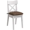 Sėdynių pagalvėlės 4 pcs Ruda 40 x 40 x 6 cm audinys