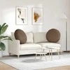 Sėdynių pagalvėlės 2 pcs Ruda Ø80 x 29 cm audinys