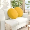 Sėdynių pagalvėlės 2 pcs Šviesi geltona Ø50 x 19 cm
