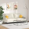 Sėdynių pagalvėlės 2 pcs Šviesi geltona Ø30 x 13 cm