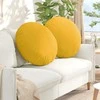 Sėdynių pagalvėlės 2 pcs Šviesi geltona Ø60 x 21 cm