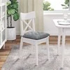 Sėdynių pagalvėlės 4 pcs Šviesiai pilka 40 x 40 x 6 cm audinys