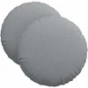 Sėdynių pagalvėlės 2 pcs Šviesiai pilka Ø40 x 13 cm audinys