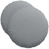 Sėdynių pagalvėlės 2 pcs Šviesiai pilka Ø50 x 19 cm audinys