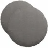 Sėdynių pagalvėlės 2 pcs Šviesiai pilka Ø50 x 19 cm