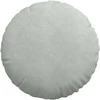 Sėdynių pagalvėlės 2 pcs Šviesiai pilka Ø50 x 19 cm Aksomas