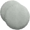Sėdynių pagalvėlės 2 pcs Šviesiai pilka Ø50 x 19 cm Aksomas
