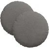 Sėdynių pagalvėlės 2 pcs Šviesiai pilka Ø30 x 13 cm