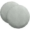 Sėdynių pagalvėlės 2 pcs Šviesiai pilka Ø60 x 21 cm Aksomas