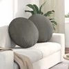 Sėdynių pagalvėlės 2 pcs Šviesiai pilka Ø60 x 21 cm