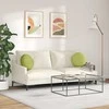 Sėdynių pagalvėlės 2 pcs Šviesiai žalia Ø40 x 13 cm audinys