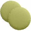Sėdynių pagalvėlės 2 pcs Šviesiai žalia Ø30 x 13 cm audinys
