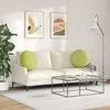 Sėdynių pagalvėlės 2 pcs Šviesiai žalia Ø50 x 19 cm audinys
