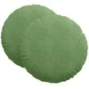 Sėdynių pagalvėlės 2 pcs Šviesiai žalia Ø60 x 21 cm Aksomas