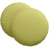Sėdynių pagalvėlės 2 pcs Šviesiai žalia Ø60 x 21 cm audinys