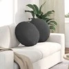 Sėdynių pagalvėlės 2 pcs Tamsiai pilka Ø50 x 19 cm