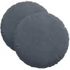 Sėdynių pagalvėlės 2 pcs Tamsiai pilka Ø 40 x 13 cm Aksomas