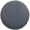 Sėdynių pagalvėlės 2 pcs Tamsiai pilka Ø50 x 19 cm Aksomas