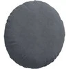 Sėdynių pagalvėlės 2 pcs Tamsiai pilka Ø 40 x 13 cm Aksomas