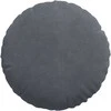 Sėdynių pagalvėlės 2 pcs Tamsiai pilka Ø 40 x 13 cm Aksomas