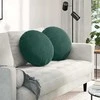 Sėdynių pagalvėlės 2 pcs Tamsiai žalia Ø50 x 19 cm Aksomas