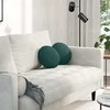 Sėdynių pagalvėlės 2 pcs Tamsiai žalia Ø30 x 13 cm audinys