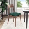 Sėdynių pagalvėlės 4 pcs Tamsiai žalia 40 x 40 x 6 cm audinys