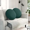 Sėdynių pagalvėlės 2 pcs Tamsiai žalia Ø50 x 19 cm audinys