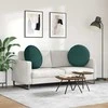 Sėdynių pagalvėlės 2 pcs Tamsiai žalia Ø80 x 29 cm audinys