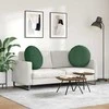 Sėdynių pagalvėlės 2 pcs Tamsiai žalia Ø60 x 21 cm