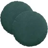 Sėdynių pagalvėlės 2 pcs Tamsiai žalia Ø30 x 13 cm Aksomas