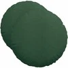 Sėdynių pagalvėlės 2 pcs Tamsiai žalia Ø50 x 19 cm