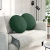 Sėdynių pagalvėlės 2 pcs Tamsiai žalia Ø50 x 19 cm
