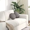 Sėdynių pagalvėlės 2 pcs Taupe Ø30 x 13 cm audinys
