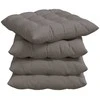 Sėdynių pagalvėlės 4 pcs Taupe 40 x 40 x 6 cm audinys