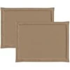 Sėdynių pagalvėlės 2 pcs Taupe 47 x 36 x 2 cm Poliesteris