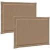 Sėdynių pagalvėlės 2 pcs Taupe 47 x 36 x 2 cm Poliesteris