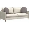 Sėdynių pagalvėlės 2 pcs Taupe Ø50 x 19 cm audinys