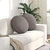Sėdynių pagalvėlės 2 pcs Taupe Ø50 x 19 cm audinys