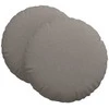 Sėdynių pagalvėlės 2 pcs Taupe Ø60 x 21 cm audinys