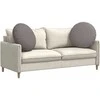 Sėdynių pagalvėlės 2 pcs Taupe Ø80 x 29 cm audinys