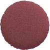Sėdynių pagalvėlės 2 pcs Vyno raudona Ø30 x 13 cm audinys