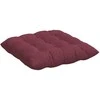 Sėdynių pagalvėlės 4 pcs Vyno raudona 40 x 40 x 6 cm audinys