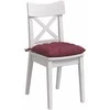 Sėdynių pagalvėlės 4 pcs Vyno raudona 40 x 40 x 6 cm audinys