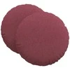 Sėdynių pagalvėlės 2 pcs Vyno raudona Ø80 x 29 cm audinys